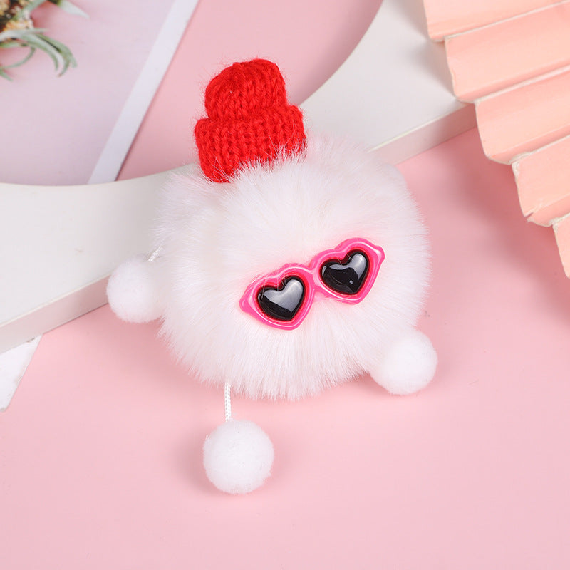 Wholesale Hair Ball Elf Keychain